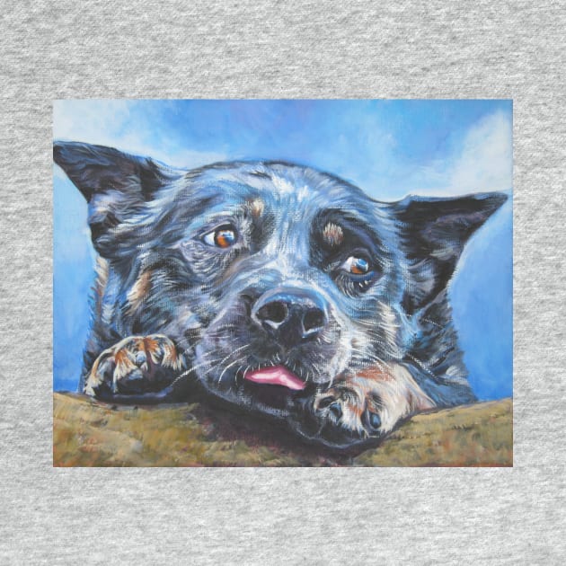 Australian Cattle Dog Fine Art Painting by LASHEPARD